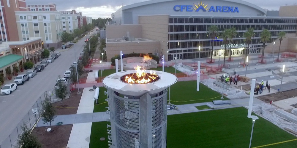UCF Knights Plaza- Flame Torchieres