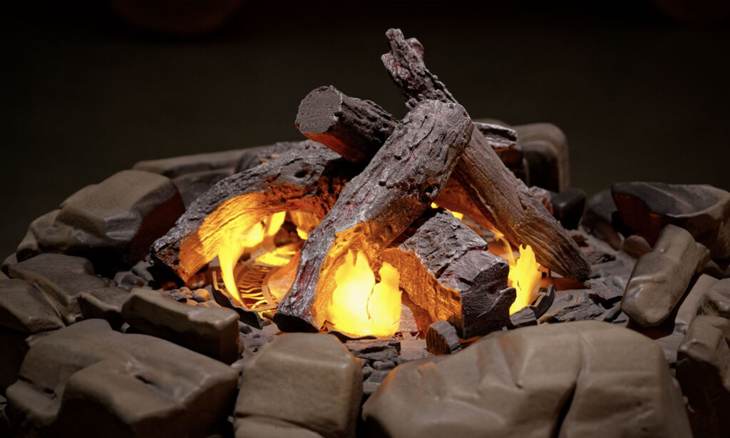 Fake Flame Silk Campfire